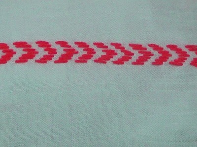 Hand Embroidery :  Nakshi Katha Stitch  for Border