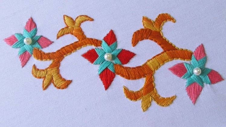 Hand Embroidery | Satin Stitch Embroidery Designs | Hand Embroidery Designs #21