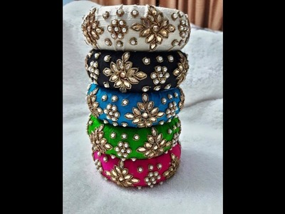 HAND  MADE  THREAD  BANGLES  DESIGNS  COLLECTION  FOR U