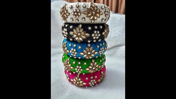 HAND  MADE  THREAD  BANGLES  DESIGNS  COLLECTION  FOR U