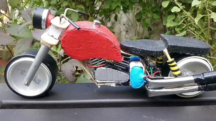 Homemade DIY toy bike with DC motor + how to make