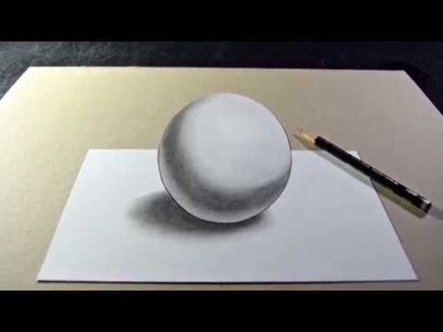 How to Draw a 3D Ball with Pencil