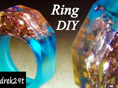 How to make a RESIN RING. DIY