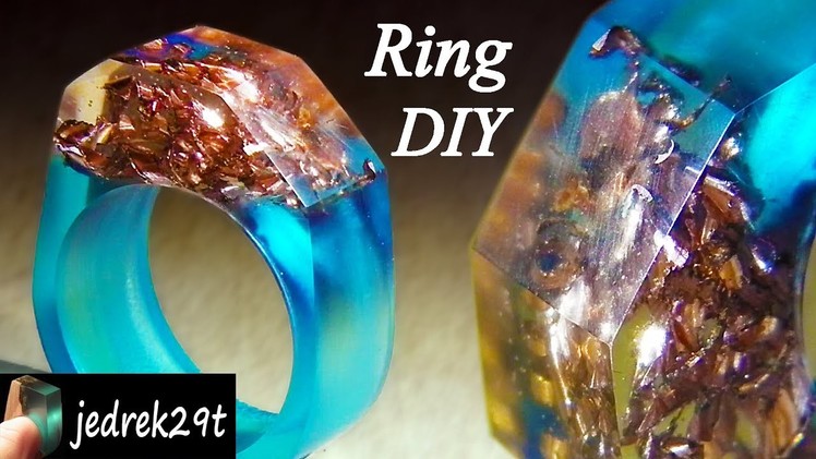 How to make a RESIN RING. DIY