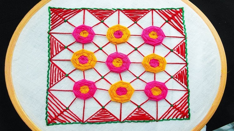 How to make spider flower hand embroidery| flower stitch tutorial video by rose world