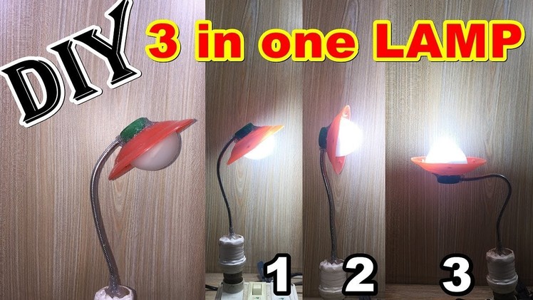 How to make Table Lamp at home for study | DIY Student life hacks