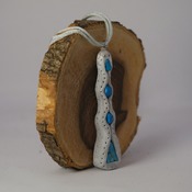 Howlite Stone Necklace Blue Jewellery Accessories Fimo Handmade Crystal Jewelry