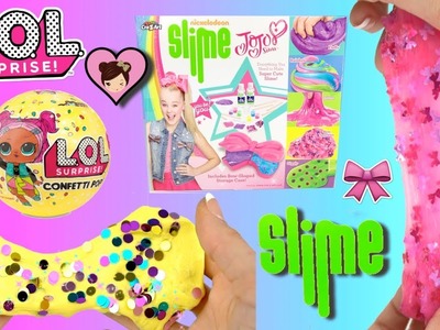 LOL Surprise Confetti Pop DIY Slime  & Jojo Siwa Slime Kit