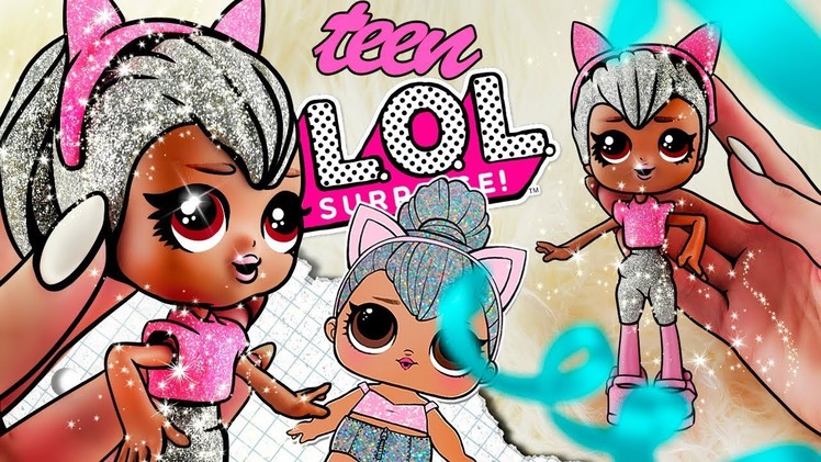 LOL SURPRISE Kitty Queen TEEN ✨ | Gets A Big Sister DIY | Shoppie Doll - Custom Makeover