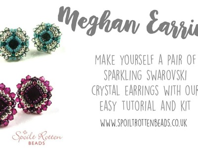 Meghan Earrings - Swarovski Crystal - Easy Beading Tutorial