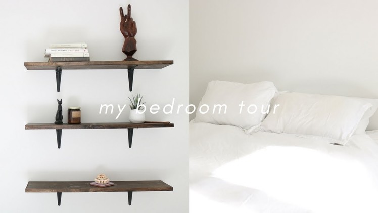 My Bedroom Tour. Minimal, Cozy + DIY