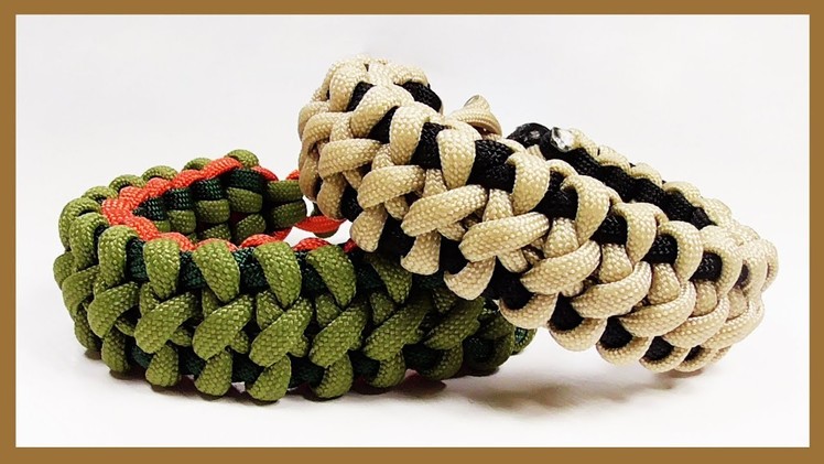 Paracord Bracelet Tutorial: "Boneyard Bar" Bracelet Design Without Buckle