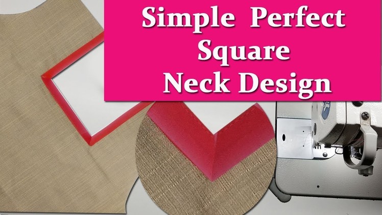 Perfect Square neck design for churidar, and Kurti, easy method DIY malayalam stitching