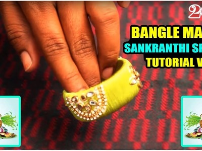 Sankranthi 2018 special kids thread bangles making step by step tutorial