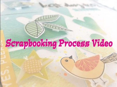 Scrapbooking Process #146- "Sleepover" for Hip Kit Club