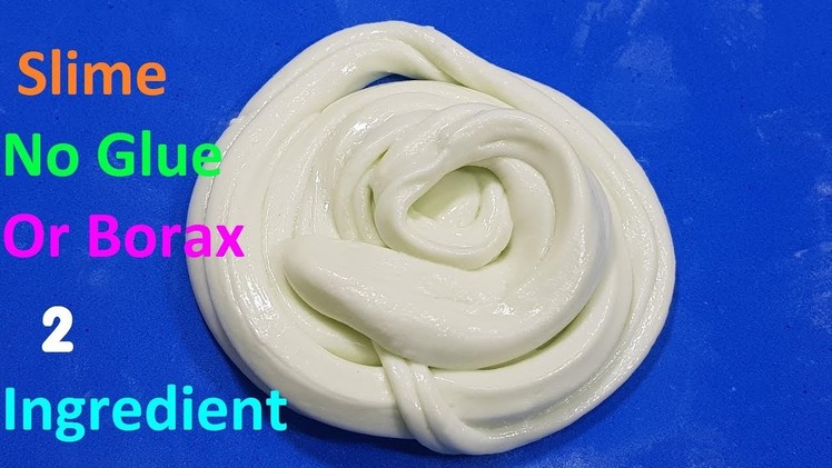 Testing ! Slime 2 Ingredient With Glue No Borax Easy ! Slime Only Hand Wash and Tapioca Starch