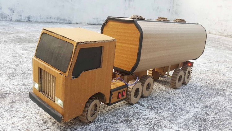 Wow amazing tanker truck with cardboard .  DIY at home  . HOW TO MAKE  TRUCK