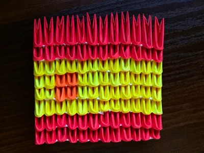 3D origami Spanish Flag Tutorial