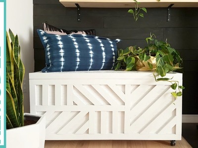 Build an Easy One-Sheet Plywood Storage Box with Geometric Inlay Pattern
