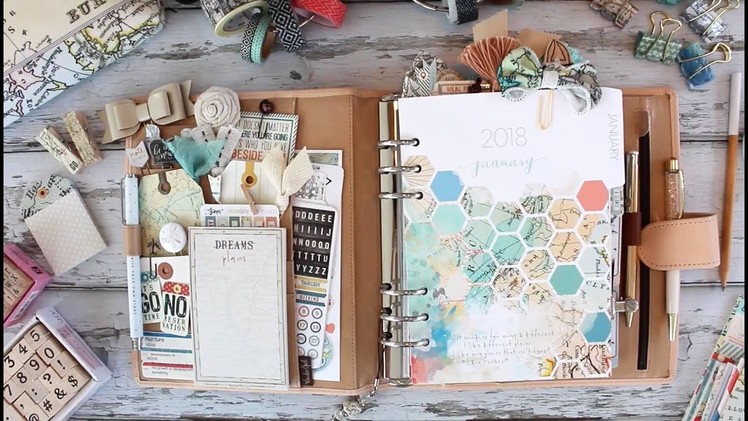 Cocoa Daisy January Planner set up video