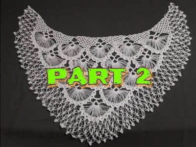 Crochet design for shawl.muffler.stole (Part 2) in hindi