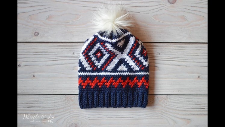 CROCHET TUTORIAL: Crochet Neva Hat (Team USA Olympics Uniform Hat)
