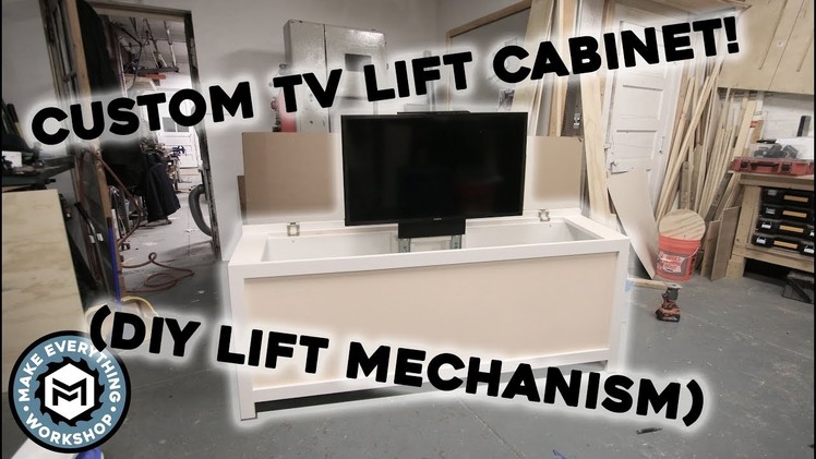 Custom TV Lift Cabinet (With DIY Manual Lift Mechanism)