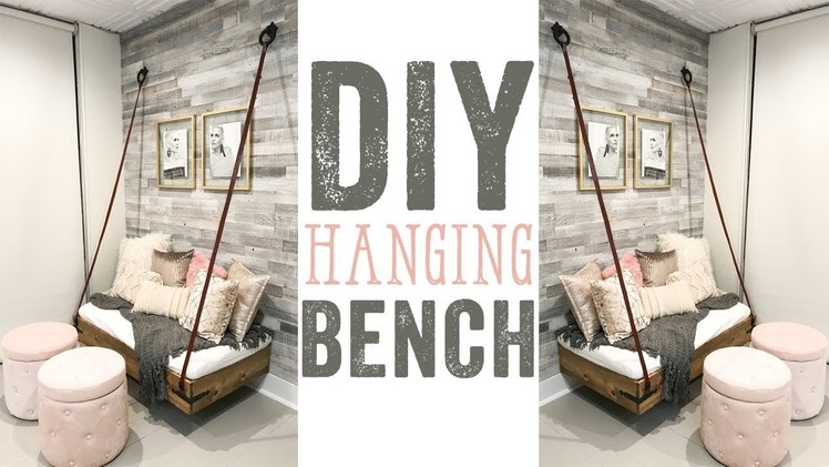 DIY Faux Hanging Bench