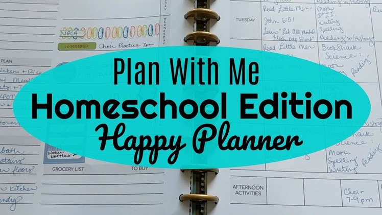 DIY Homeschool Planner || Happy Planner || Plan with Me