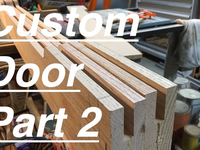 DIY interior door assembly. Custom solid oak door build.