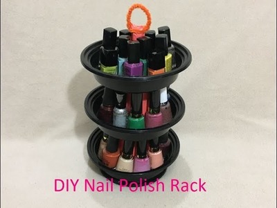 DIY Nail Polish organizer.Holder.Rack (reuse.recycle food containers)