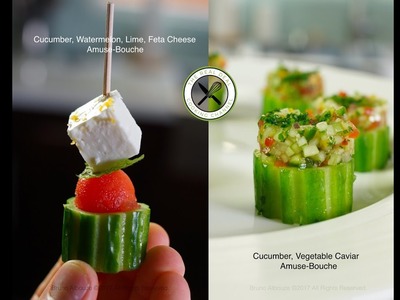Easy Cucumber, Watermelon, Feta Appetizers – Bruno Albouze – THE REAL DEAL