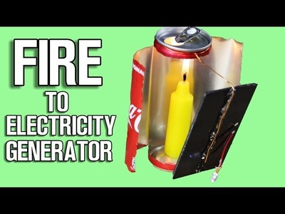 Fire to Electricity Generator - DIY Life Hack