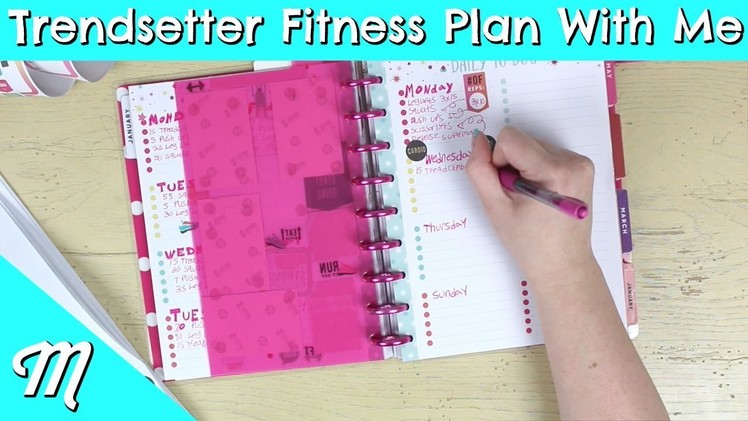 Fitness Plan With Me In My Happy Planner Trendsetter | PLAN To Succeed! | Motivated Mondays