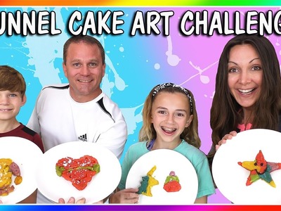 FUNNEL CAKE ART CHALLENGE | We Are The Davises