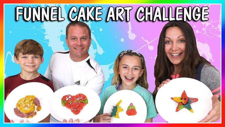 FUNNEL CAKE ART CHALLENGE | We Are The Davises