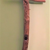 Handcrafted Cross Made from New England Atlantic Driftwood - Wall Hanging - Silver Inlay - Each Piece Completely One-of-a-Kind!