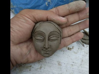 How make a clay face.