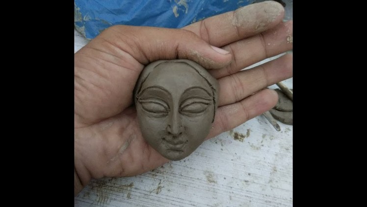How make a clay face.