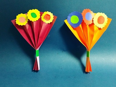 쉬운 꽃다발 종이접기 How to make a paper flower bouquet-origami