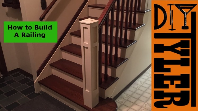 How to build a Railing for a Staircase 018