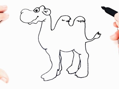 How to draw a Camel for Kids | Camel Easy Draw Tutorial