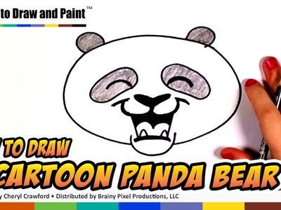 How to Draw a Panda Bear Face Cartoon Step by Step - Cute Panda Bear Drawing | CC