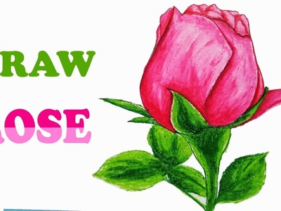 How to Draw a Rose.Step by step(easy draw)