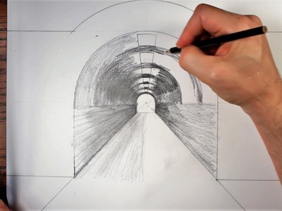 How to draw a tunnel using forced perspective