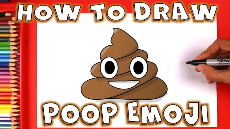 How To Draw The Poop Emoji ???? Easy Step by Step