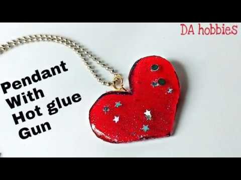 How to make a pendant using of hot glue gun -  new method || DA hobbies-diy