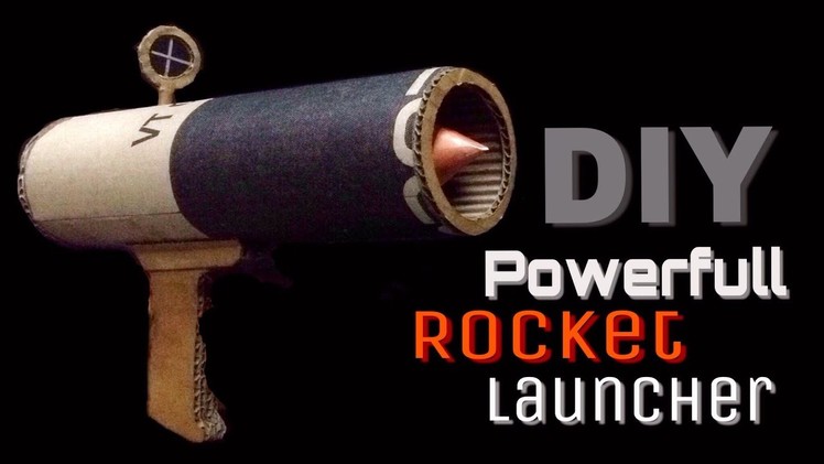 How to make a powerful Rocket Launcher from Cardboard (DIY)