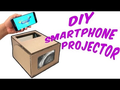 How to make a smartphone projector with cardboard | DIY | 5 tips for better results