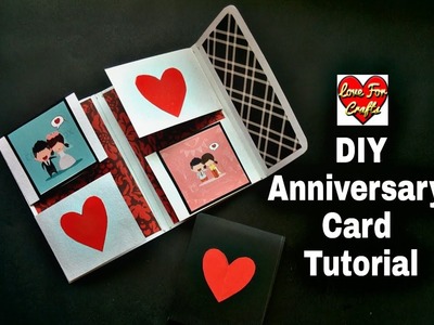 How to Make Anniversary Card | DIY Anniversary Greeting Card | DIY Paper Craft